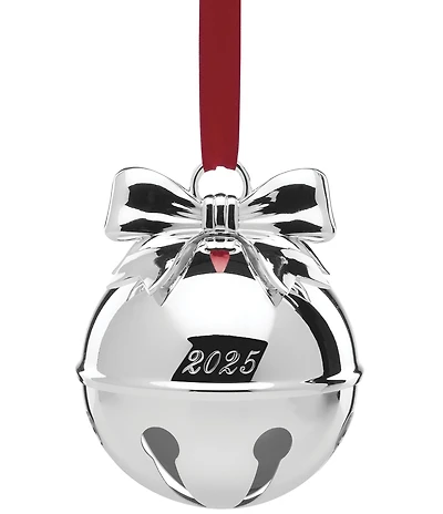 Lenox 2025 Jingle Bell Silver Ornament