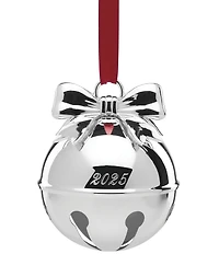 Lenox 2025 Jingle Bell Silver Ornament