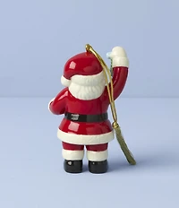 Lenox 2025 Santa with Mistletoe Porcelain Ornament