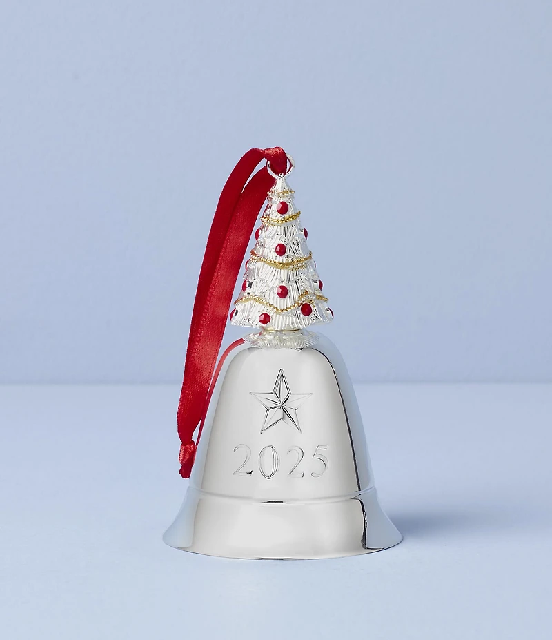 Lenox 2025 We Wish You a Merry Christmas Musical Bell Ornament