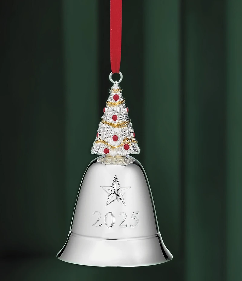 Lenox 2025 We Wish You a Merry Christmas Musical Bell Ornament