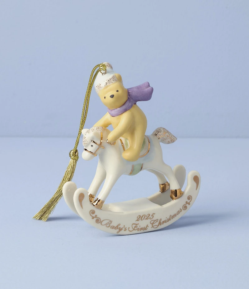Lenox 2025 Winnie the Pooh Baby's 1st Christmas Porcelain Ornament