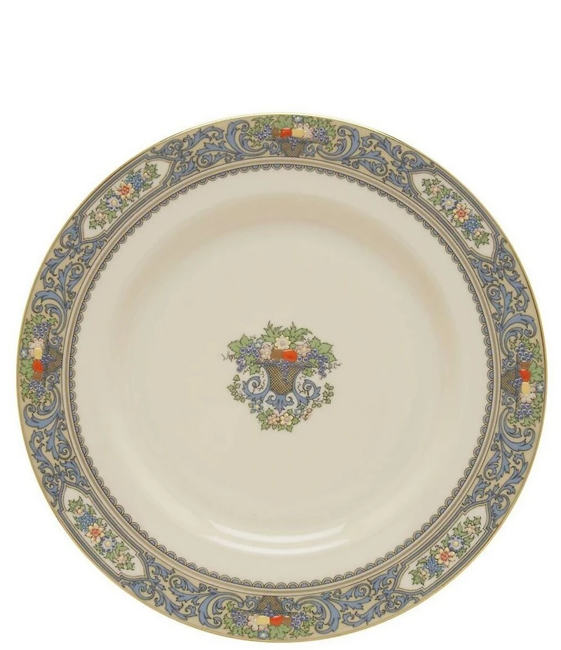 Lenox Autumn Floral Fruit Basket Dinner Plate