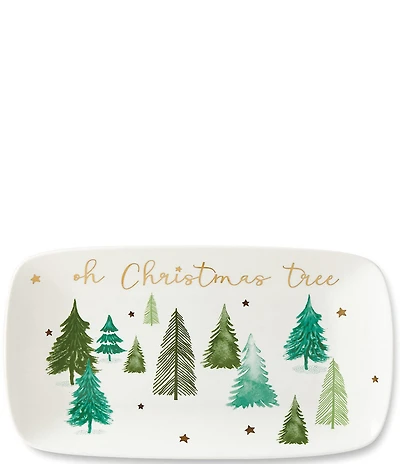 Lenox Balsam Lane Oh Christmas Tree Hors D'oeuvre Tray