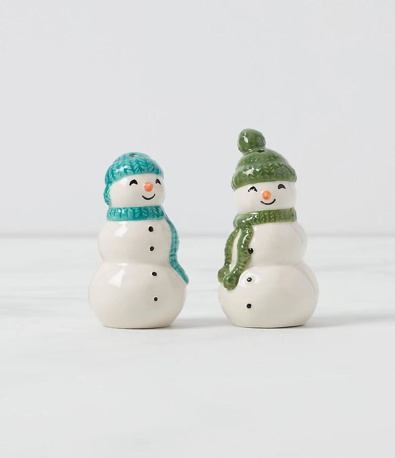Lenox Balsam Lane Snowman Salt & Pepper Set