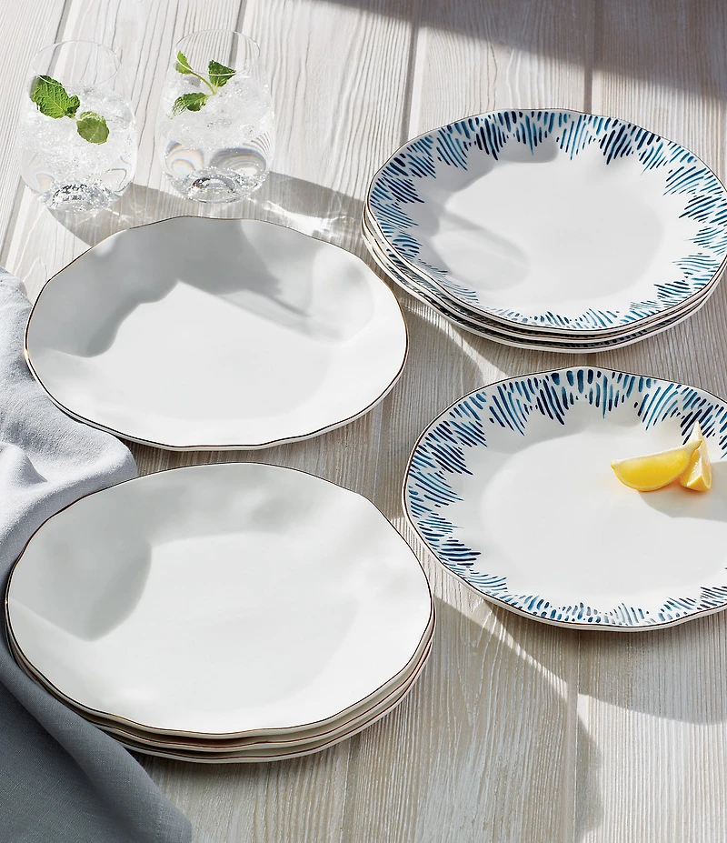 Lenox Blue Bay 4-Piece Dinner Plate Set