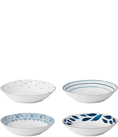Lenox Blue Bay Assorted Dinner Bowls, Set of 4