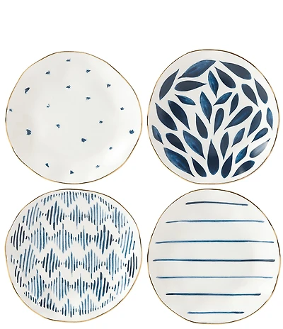 Lenox Blue Bay Assorted Tidbit Plates Set of 4