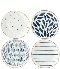 Lenox Blue Bay Assorted Tidbit Plates Set of 4