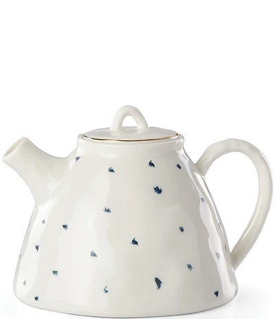 Lenox Blue Bay Polka Dot Teapot