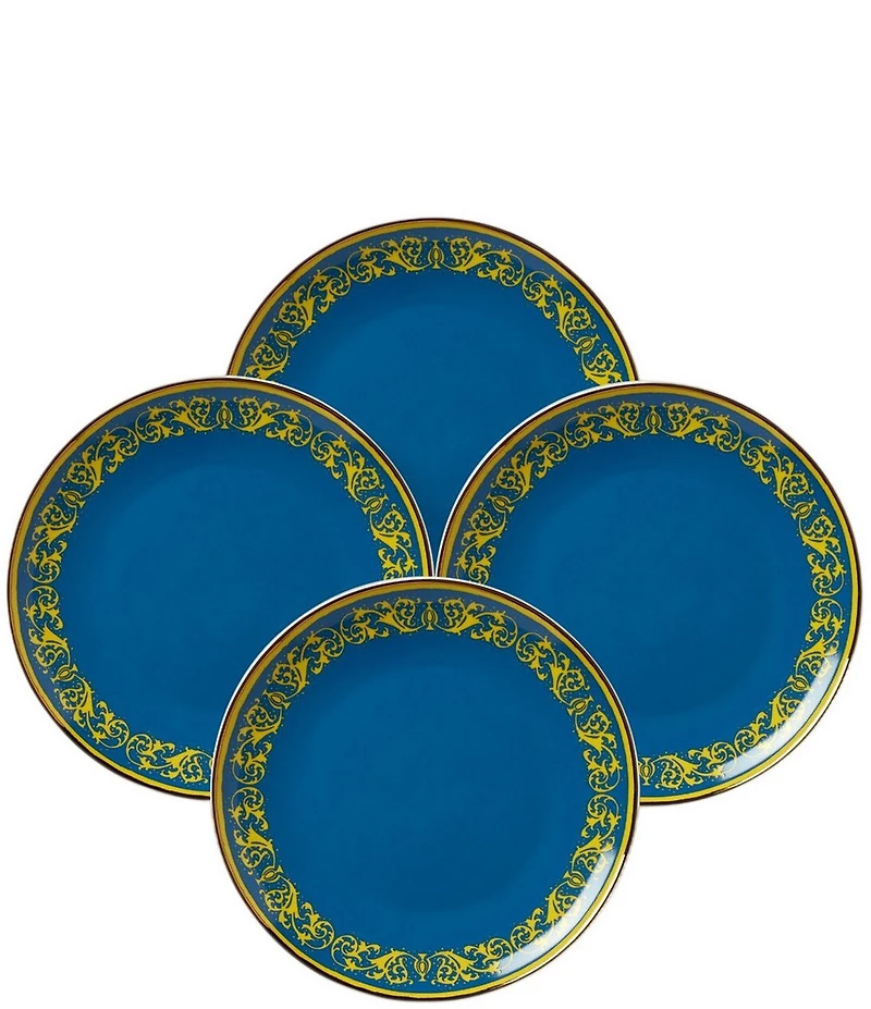 Lenox Bold LX Remix Blue 4-Piece Accent Plate Set