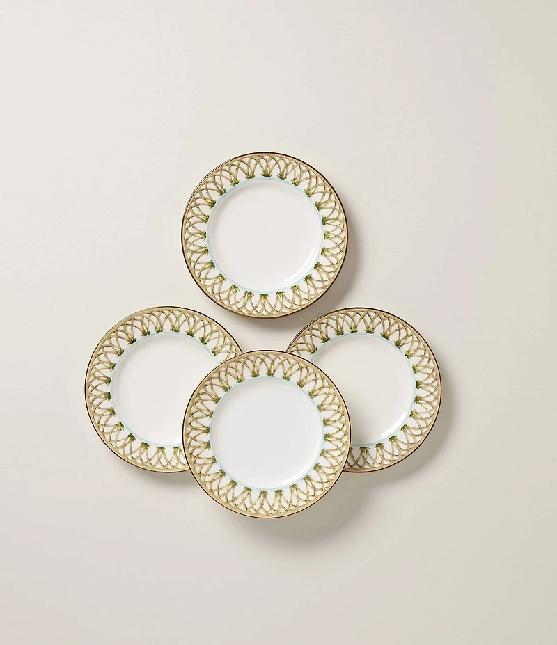 Lenox British Colonial Bamboo Accent Plates, Set of 4