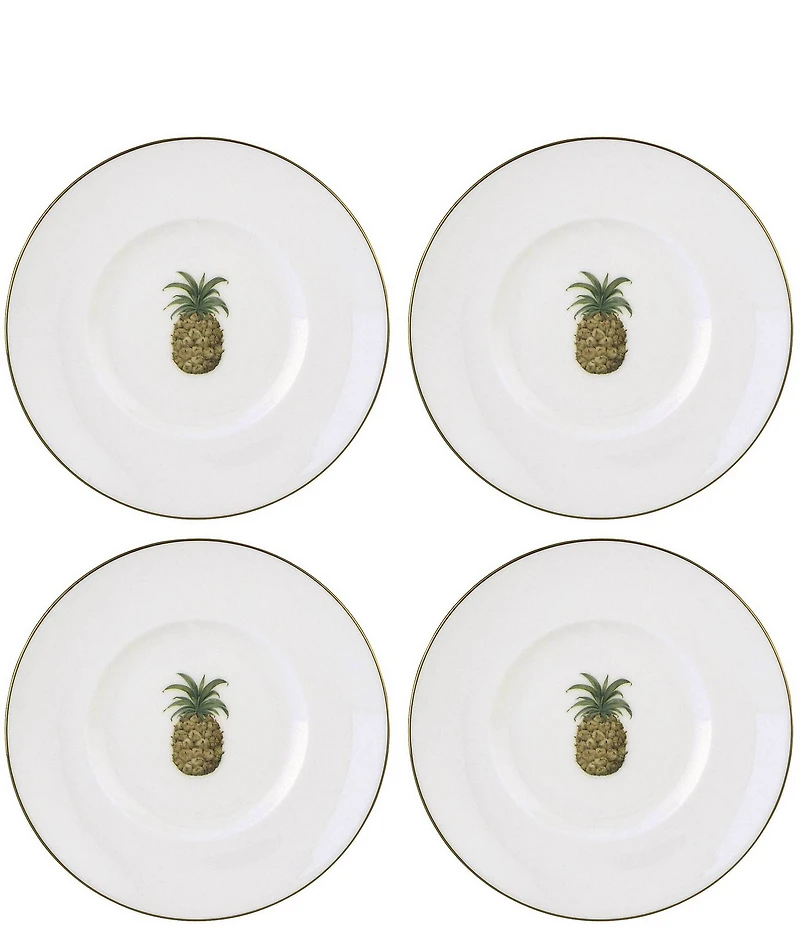 Lenox British Colonial Bamboo Dessert Plates, Set of 4