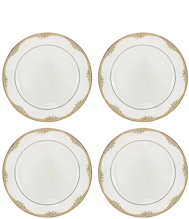 Lenox British Colonial Bamboo Dinner Plates, Set of 4
