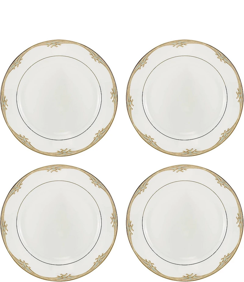 Lenox British Colonial Bamboo Dinner Plates, Set of 4