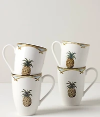 Lenox British Colonial Bamboo Mugs, Set of 4