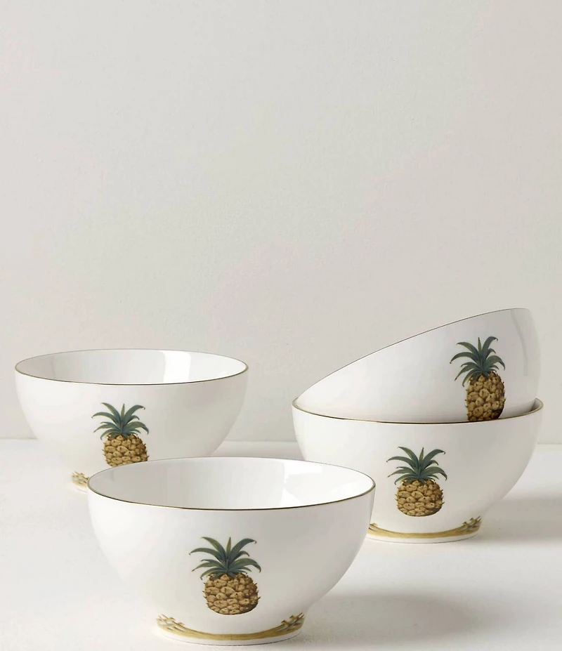 Lenox British Colonial Bamboo Rice Bowls, Set of 4