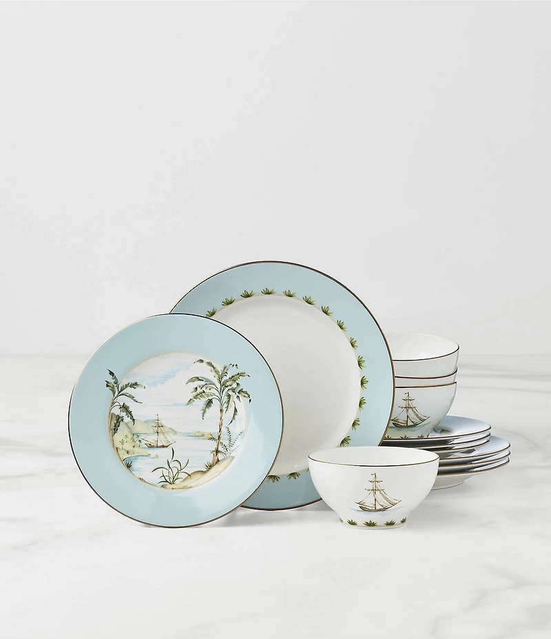 Lenox British Colonial Tradewind 12-Piece Dinnerware Set, Set of 4