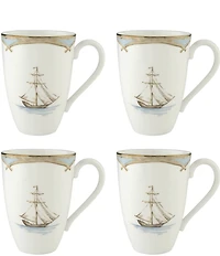 Lenox British Colonial Tradewind Mugs, Set of 4