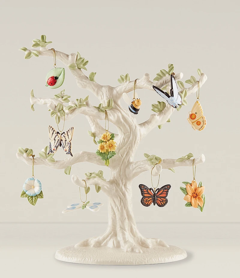 Lenox Butterfly Meadow 10-Piece Mini Ornaments & Tree Set