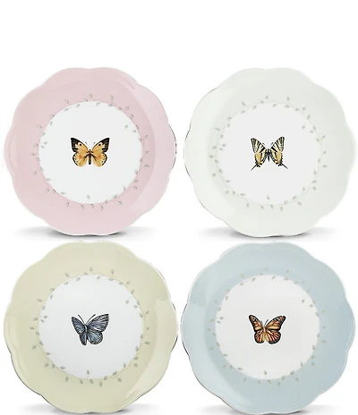 Lenox Butterfly Meadow 4-Piece Assorted Dessert Plate Set
