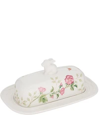 Lenox Butterfly Meadow Bunny Butter Covered Dish
