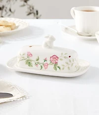 Lenox Butterfly Meadow Bunny Butter Covered Dish