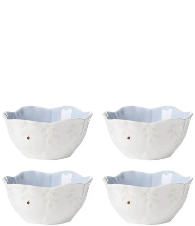 Lenox Butterfly Meadow Floral Dessert Bowls, Set of 4