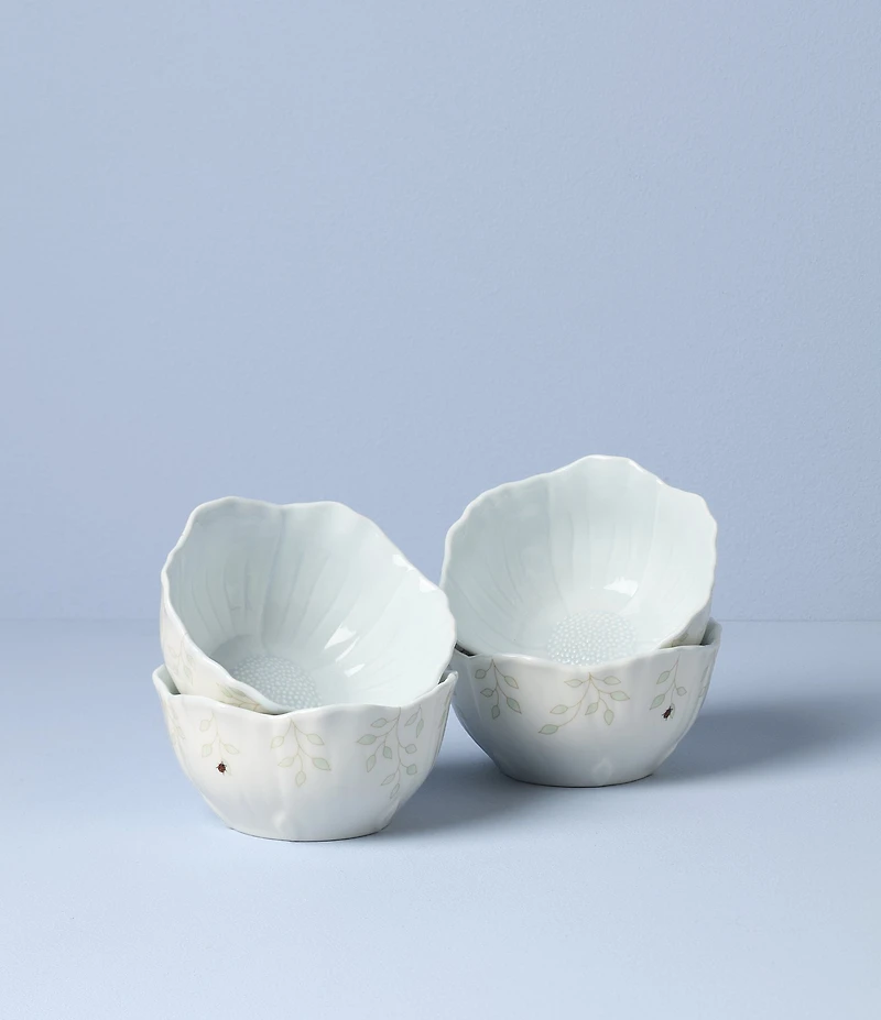 Lenox Butterfly Meadow Floral Dessert Bowls, Set of 4