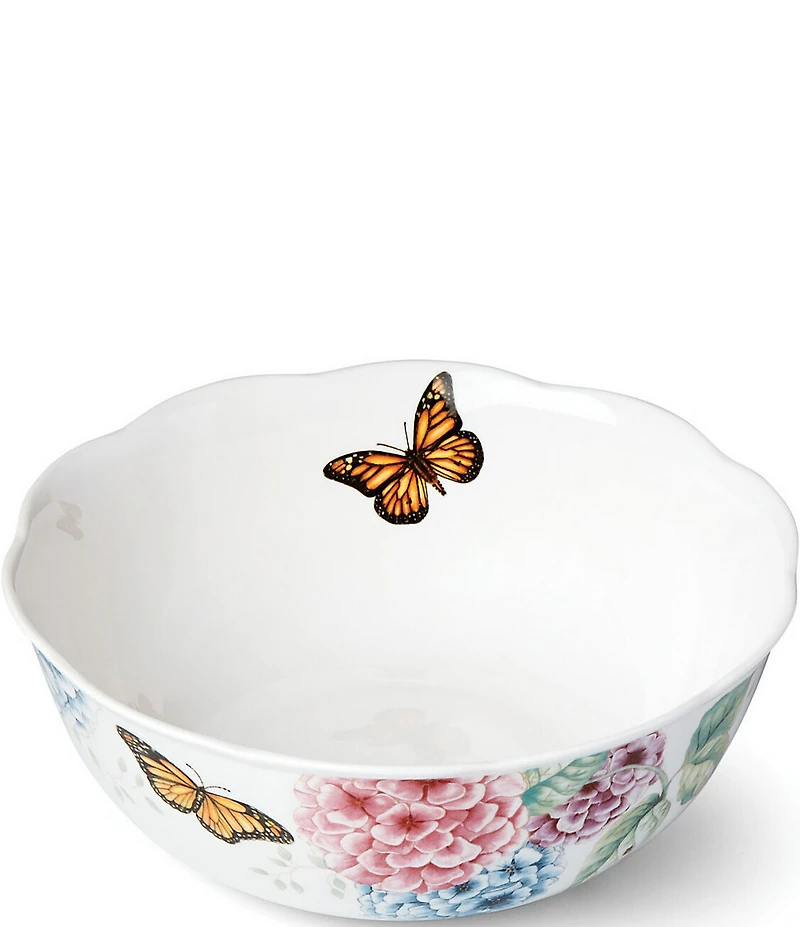 Lenox Butterfly Meadow Hydrangea Dinnerware Serving Bowl, 72 oz
