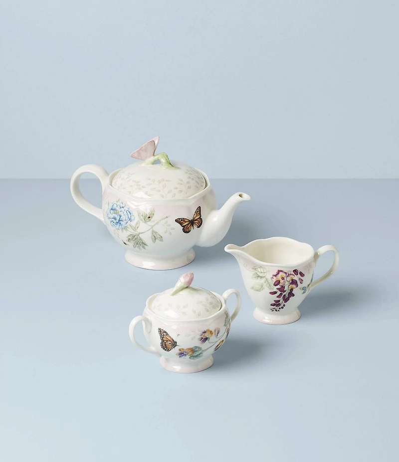 Lenox Butterfly Meadow Pink Ombre 5-Piece Tea Set