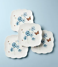 Lenox Butterfly Meadow Square Dinner Plates 4-Piece Set