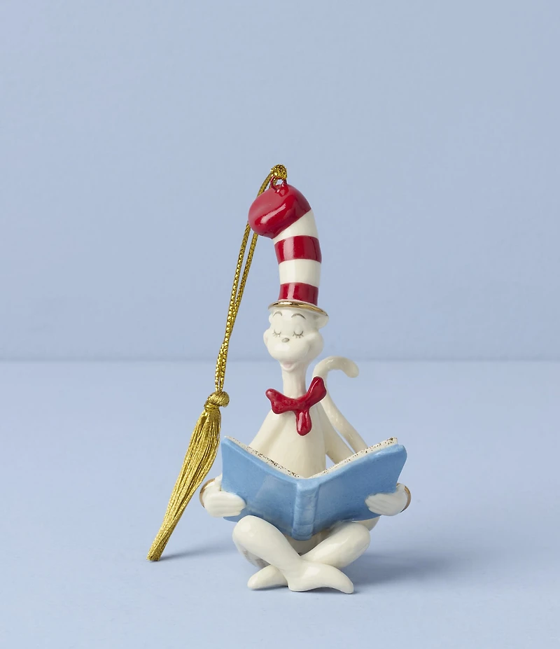 Lenox Cat in the Hat Porcelain Ornament