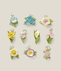 Lenox Celebrate Flowers 10-Piece Mini Ornament Set