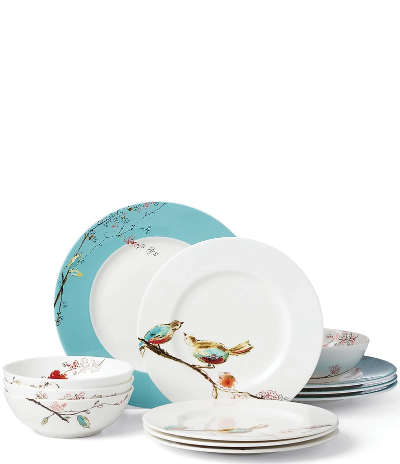 Lenox Chirp 12-Piece Dinnerware Set