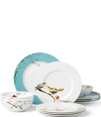 Lenox Chirp 12-Piece Dinnerware Set