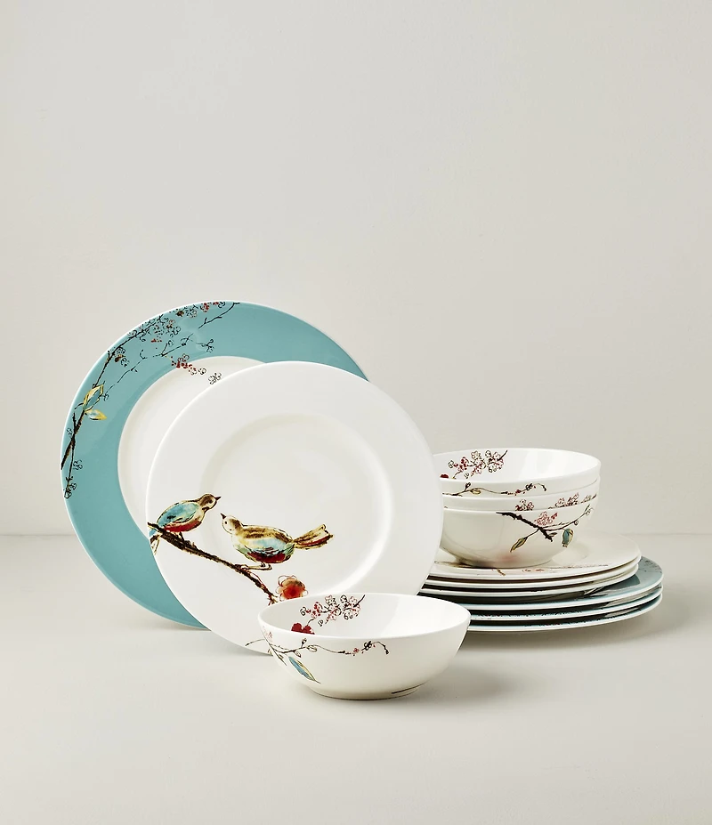 Lenox Chirp 12-Piece Dinnerware Set