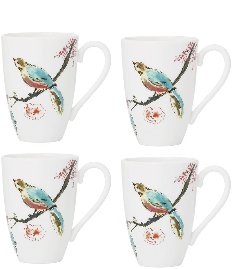 Lenox Chirp Mugs, Set of 4