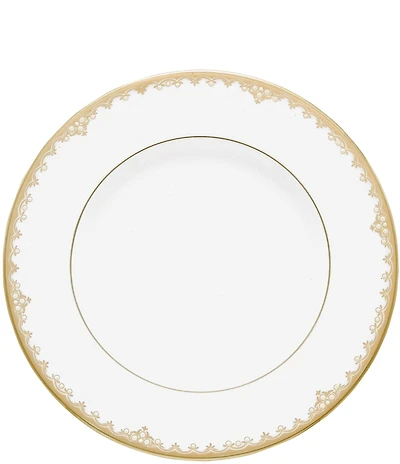 Lenox Federal Gold Scalloped Bone China Accent Salad Plate