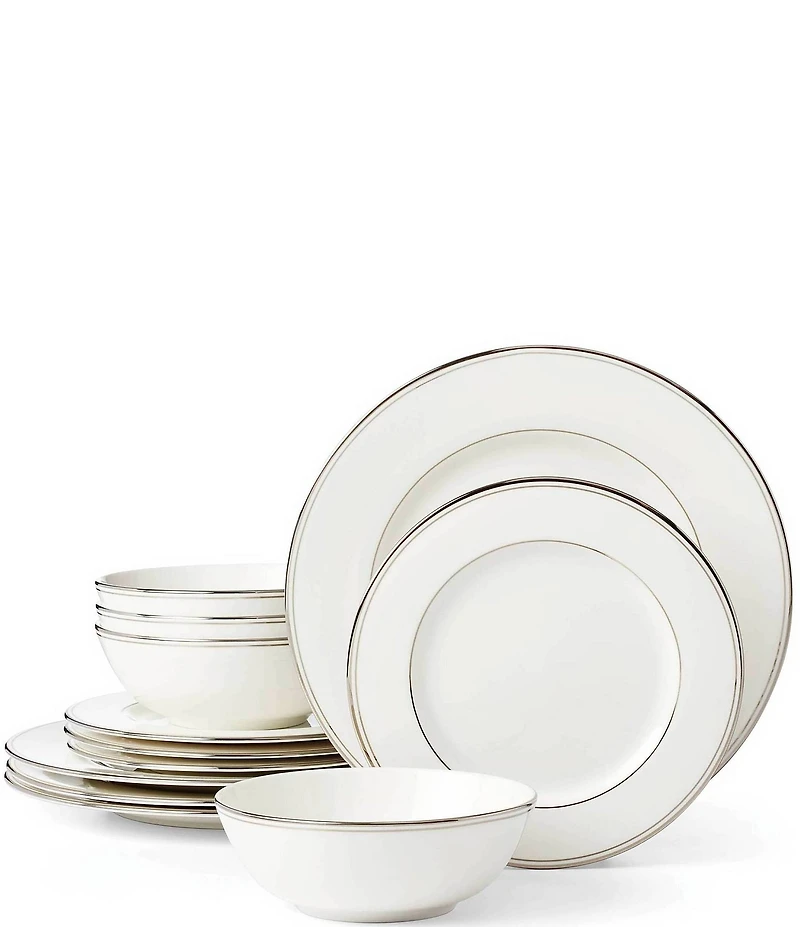 Lenox Federal Platinum 12 Piece Dinnerware Set