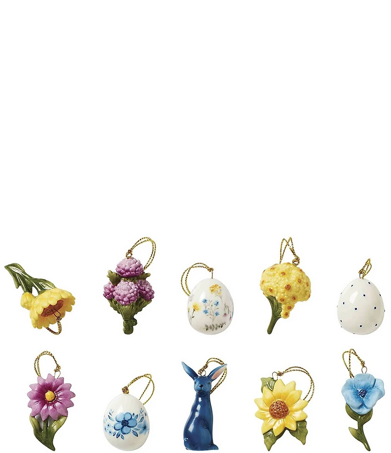 Lenox Floral Easter 10-Piece Mini Ornament Set