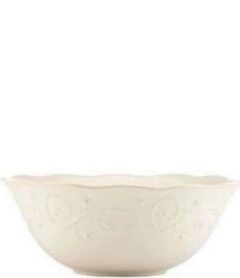 Lenox French Perle Scalloped Stoneware Serving Bowl