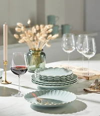 Lenox French Perle Collection Scalloped 12-Piece Dinnerware Set
