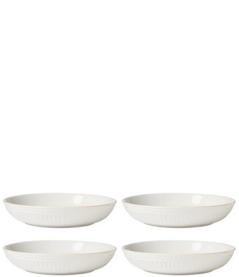 Lenox French Perle Groove Dinner Bowls, Set of 4