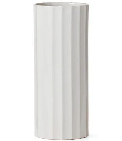 Lenox French Perle Scallop Cylinder Vase