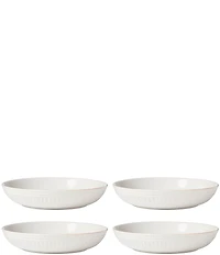 Lenox French Perle Scallop Dinner Bowls, Set of 4