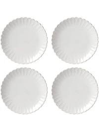 Lenox French Perle Scallop Dinner Plates, Set of 4