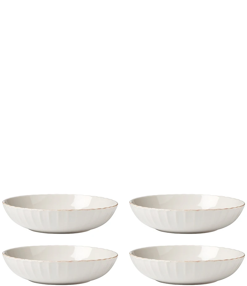 Lenox French Perle Scallop Pasta Bowls, Set of 4