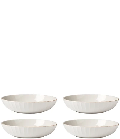 Lenox French Perle Scallop Pasta Bowls, Set of 4