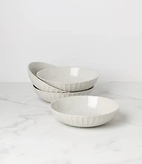 Lenox French Perle Scallop Pasta Bowls, Set of 4